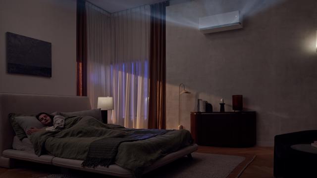 Residential Air Conditioner S3nm091l1ca 2025 White Jpg Lifestyle A15 With Wind